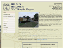 Tablet Screenshot of pain-ptc.com